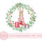 Flopsy Bunny Wreath Christmas PNG, Peter Rabbit Sublimation Design, Santa Sack Design, Instant Digital Download - 1.jpg