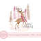 Winter Stag Pink Christmas PNG, Forest Sublimation Design, Pink Gold Christmas Card Design, Santa Sack Design, Instant Digital Download - 1.jpg