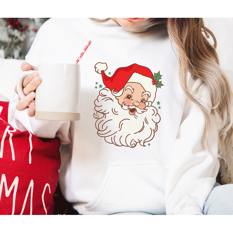 Retro Red Santa Claus SVG PNG, Christmas SVG, Christmas Vintage Svg Png Christmas Sublimation for Shirt, Christmas Png - Santa Clip Art - 2.jpg