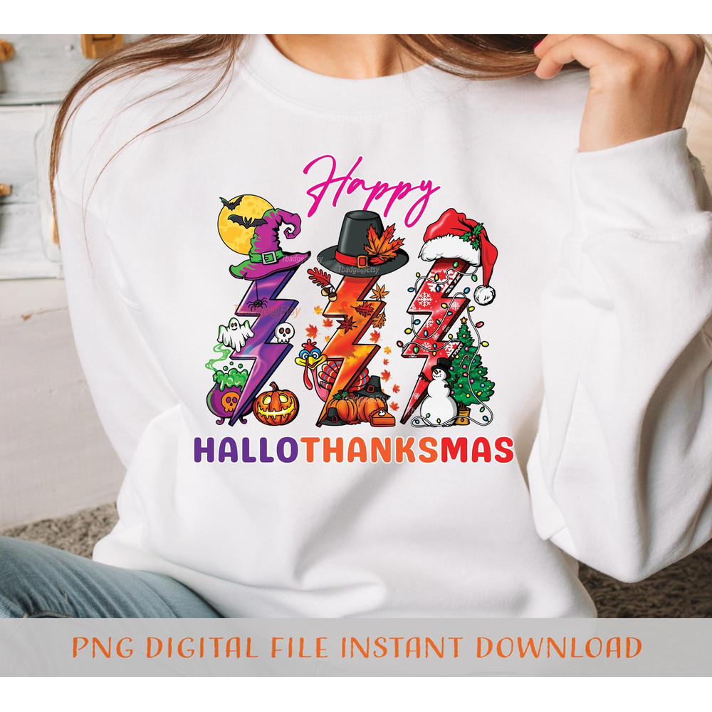 Happy Hallothanksmas lightning bolt png Halloween Thankgiving Merry Christmas Png Digital Download Sublimation file for Shirt Design - 3.jpg