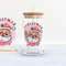 Pink Christmas vibes Png, 16 oz Libbey Glass Can Tumbler Sublimation Design, Retro Pink Santa Png, Design Digital Download PNG - 1.jpg