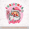 Pink Christmas vibes Png, 16 oz Libbey Glass Can Tumbler Sublimation Design, Retro Pink Santa Png, Design Digital Download PNG - 2.jpg