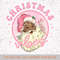 Retro Chocolate Santa png, Christmas Vibes Sublimation file for Shirt Design, Digital download Pink Santa Claus Png - 2.jpg