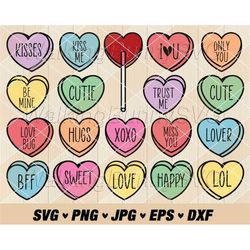 candy heart svg png, layered valentine candy hearts svg, candy lollipop svg, valentine hearts svg, valentine lollipop sv
