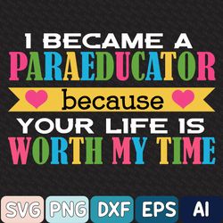 Paraeducator Svg, Para Svg, Paraprofessional, Parapro Svg, Early Childhood Educator, Daycare Teacher Svg, Teacher Svg