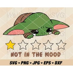 baby cartoon character not in the mood svg png, layered baby character svg, not in the mood png, svg files for cricut, i