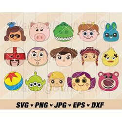 toy characters faces svg png, layered toy characters heads svg, woody face svg, buzz face svg, jessie svg files for cric