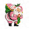 Digital Download Pink Santa Claus Christmas Vintage Greeting Card Clip Art Graphic Image Sublimation PNG JPEG - 2.jpg
