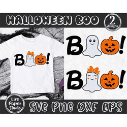Boo SVG, Ghost SVG, Halloween Boy and Girl Svg, 1st Halloween Costume, Pumpkin, Baby Halloween Shirt, Jack O Lantern, Di