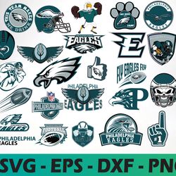 Philadelphia Eagles logo, bundle logo, svg, png, eps, dxf 3