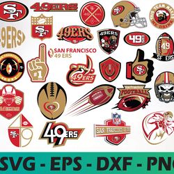 San Francisco 49ers logo, bundle logo, svg, png, eps, dxf 3