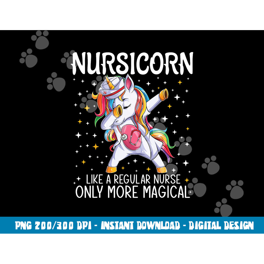 Dabbing Unicorn Nursicorn Funny Nurse Gift women men CNA RN  png, sublimation copy.jpg