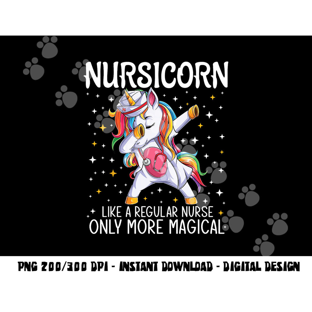 Dabbing Unicorn Nursicorn Funny Nurse Gift women men CNA RN png, sublimation copy.jpg