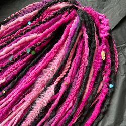 Handmade dreadlocks texture braids and dreads, 22 inches