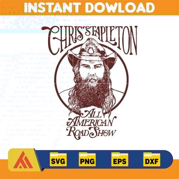 Chris Stapleton Svg, Chris Stapleton Bullhead Svg, All Ameri - Inspire ...