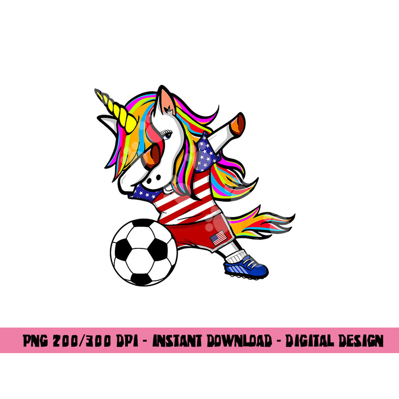 Dabbing Unicorn United States Football American Flag Soccer png, sublimation copy.jpg