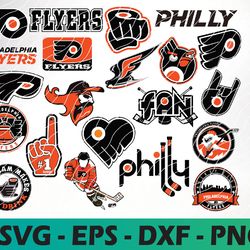philadelphia flyers logo, bundle logo, svg, png, eps, dxf, hockey teams svg