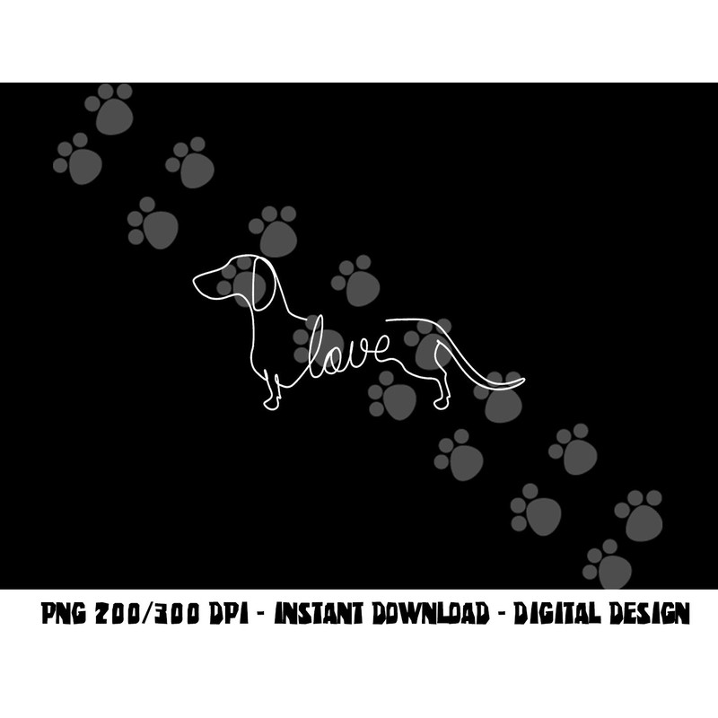 Dachshund Chiweenie Wiener Dog Love Art Sketch Gift png, sublimation png, sublimation copy.jpg