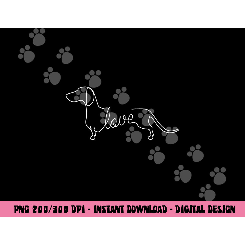 Dachshund Chiweenie Wiener Dog Love Art Sketch Gift png, sublimation png, sublimation copy.jpg