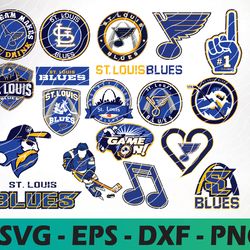 st-louis blues logo, bundle logo, svg, png, eps, dxf, hockey teams svg
