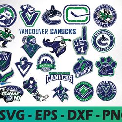 vancouver canucks logo, bundle logo, svg, png, eps, dxf, hockey teams svg
