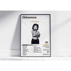 king von album poster | poster cover album grandson king von | album poster decoration | rapping posters | custom poster