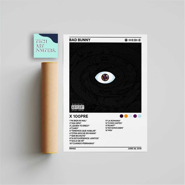 Bad Bunny X 100pre Album Cover Poster Poster Print Wall Inspire bad-bunny-x-100pre-album-cover-poster-poster-print-wall-inspire