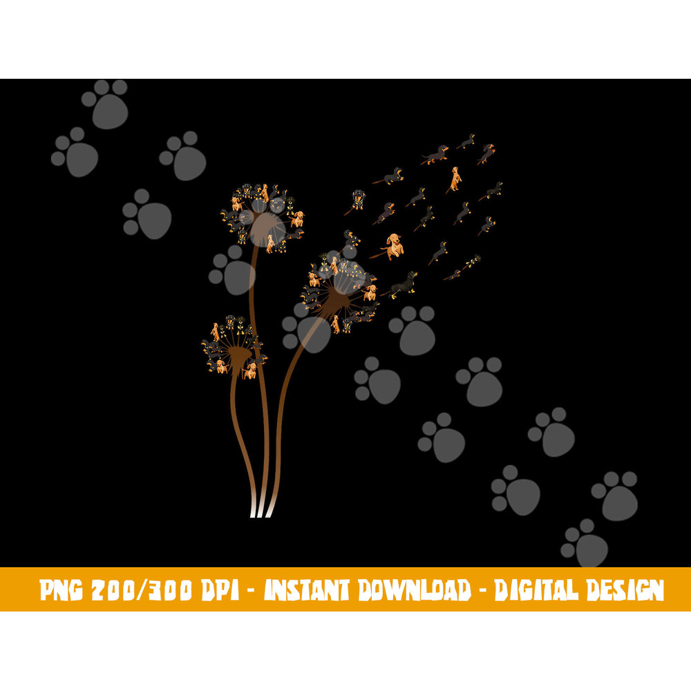 Dachshund Flower Fly Dandelion Funny Cute Dog Lover png, sublimation copy.jpg
