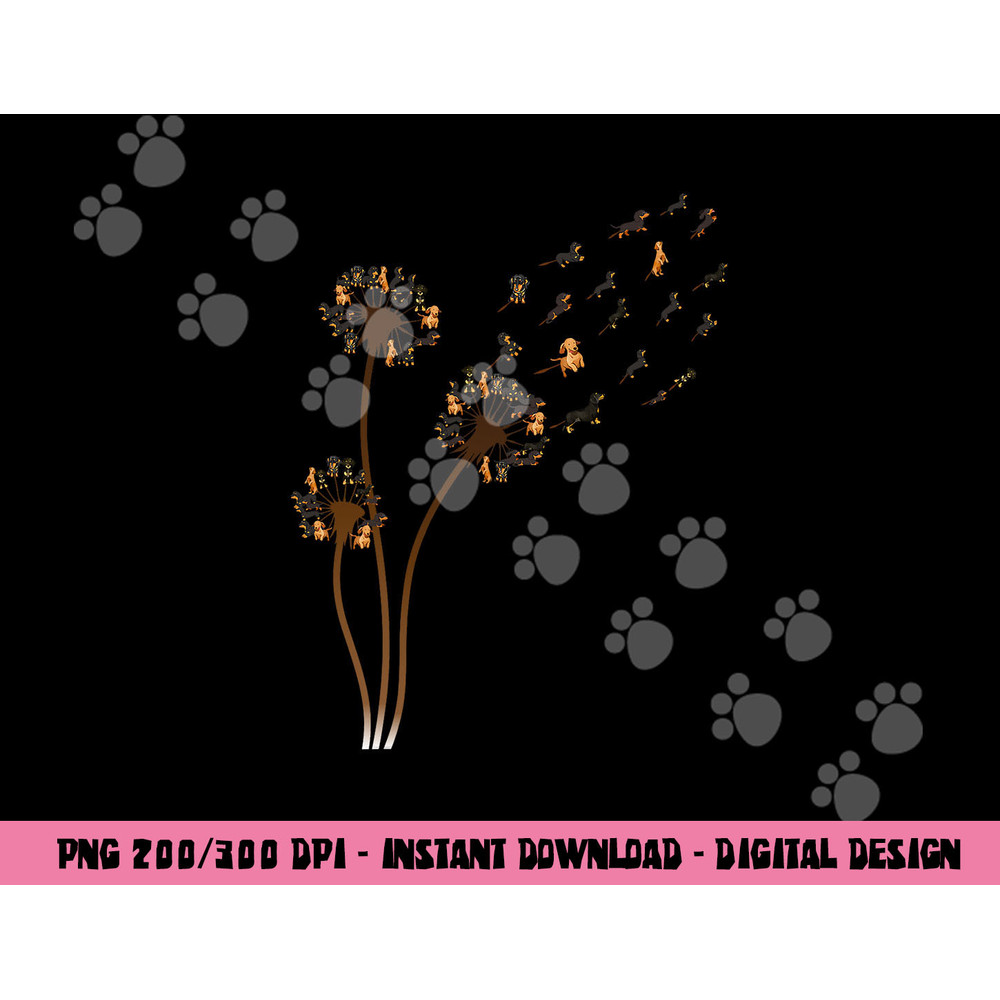 Dachshund Flower Fly Dandelion Funny Cute Dog Lover png, sublimation copy.jpg