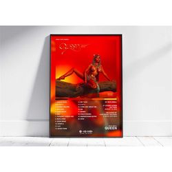 poster album de nicki minaj | poster cover album queen | dcoration poster cover album | rapper posters | custom poster |