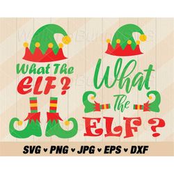 What The Elf Svg Png, Layered What The Elf Svg, Funny Christmas Quotes Svg, What The Elf Png, Svg Files For Cricut, Inst
