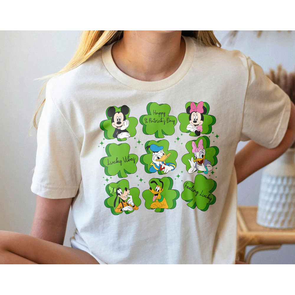 Vintage Mickey And Friends Happy St Patricks Day Shirt, Retro 90s Disney Lucky Shamrocks Shirt, Disney Irish Green Shirt - 5.jpg