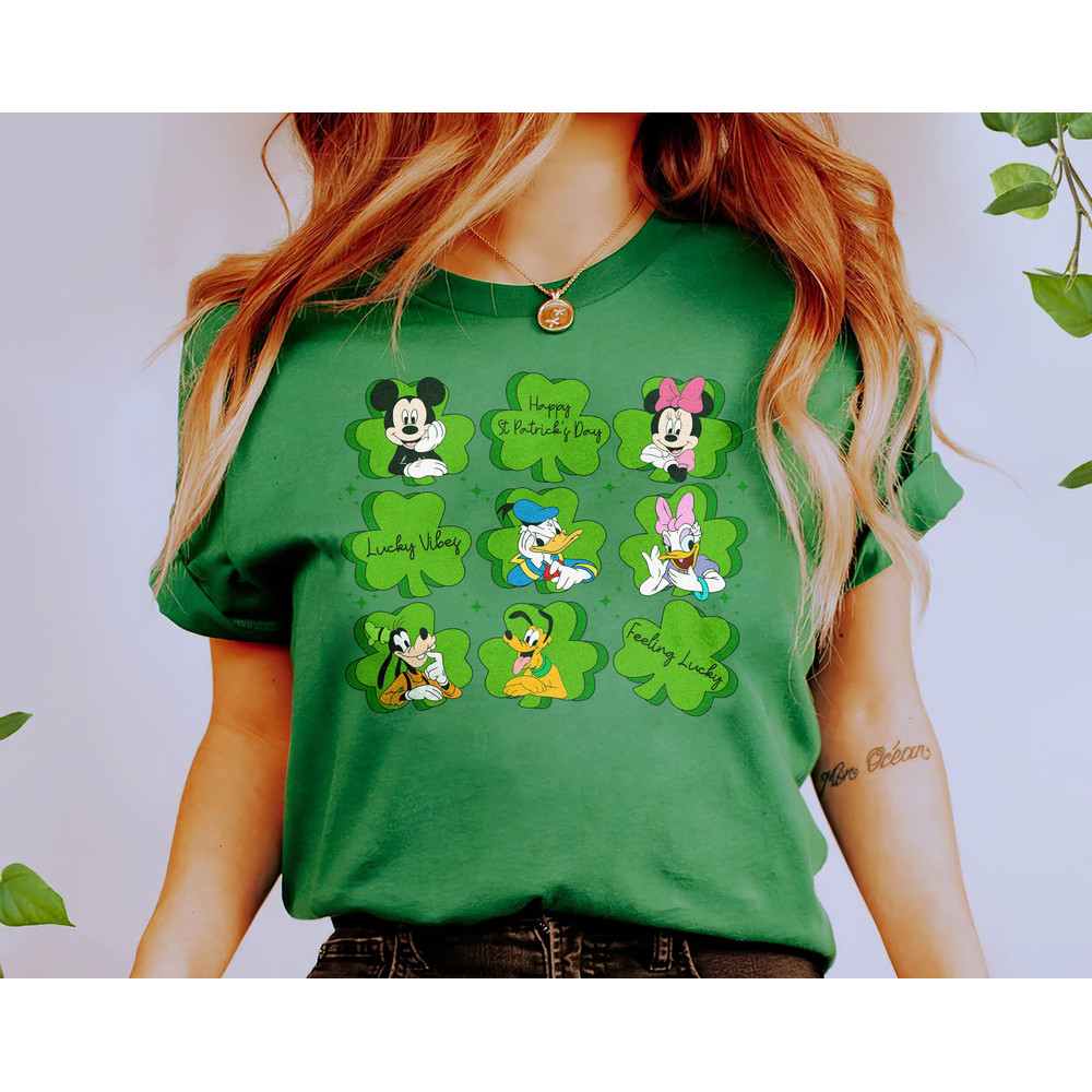 Vintage Mickey And Friends Happy St Patricks Day Shirt, Retro 90s Disney Lucky Shamrocks Shirt, Disney Irish Green Shirt - 6.jpg