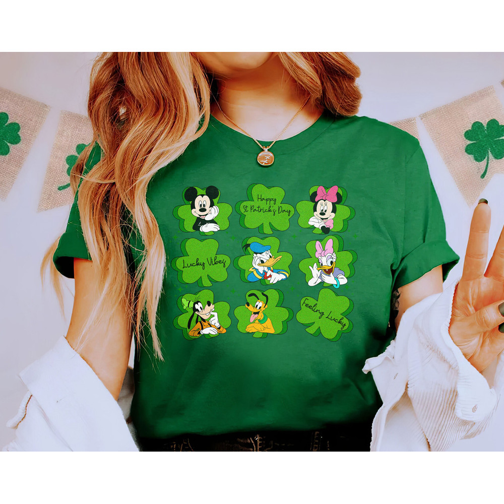 Vintage Mickey And Friends Happy St Patricks Day Shirt, Retro 90s Disney Lucky Shamrocks Shirt, Disney Irish Green Shirt - 7.jpg