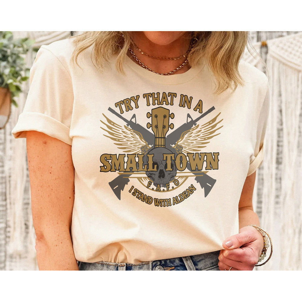 Vintage Try That In A Small Town Shirt, Jason Aldean Shirt, The Aldean Team Shirt, Country Music Shirt, American Flag Shirt - 1.jpg