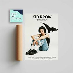 conan gray - kid krow album cover poster, poster print, wall art, music gifts, home decor, album cover poster