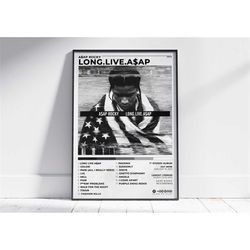 asap rocky album poster | poster cover album long live asap rocky | decoration poster cover album | rapping posters | cu