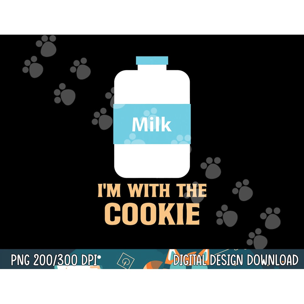 I m With The Cookie and Milk Matching Halloween Costume png, sublimation copy.jpg