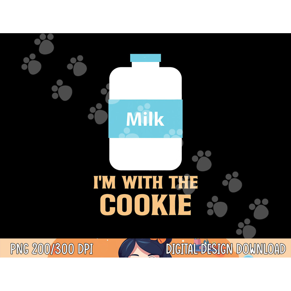 I m With The Cookie and Milk Matching Halloween Costume png, sublimation copy.jpg