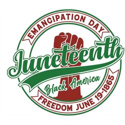 emancipation day, juneteenth black america, freedom june 19 - 1865, editable layered cut files svg  png  jpeg  ai  gif