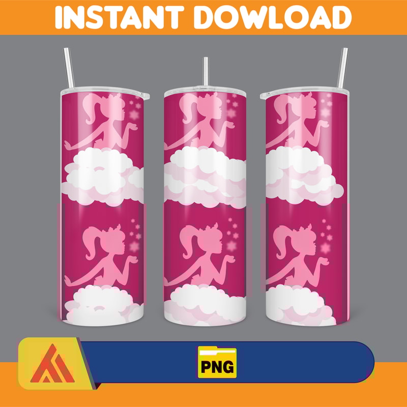 Barbie Tumbler Wrap, Come On Barbie Sublimation, Barbie Doll Tumbler Wrap, Lets Go Party Tumbler PNG, 20 oz Barbie Tumbler PNG (31).jpg