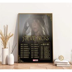 stevie nicks with billy joel live in concert 2023 poster, stevie nicks poster, billy joel poster, live in concert 2023 p