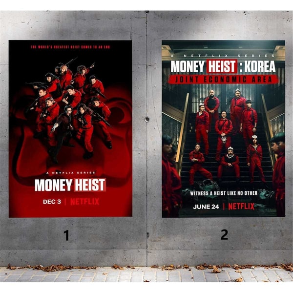 Money Heist Movie Poster Both Versions Gift For Fans Inspire Uplift money-heist-movie-poster-both-versions-gift-for-fans-inspire-uplift