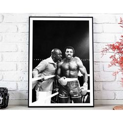 Apollo Creed and Tony Evers Poster, Rocky Movie Vintage Photo Poster - Art Deco, Canvas Print, Gift Idea, Print Buy 2 Ge