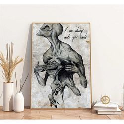 art print, i can always make you smile happy poster