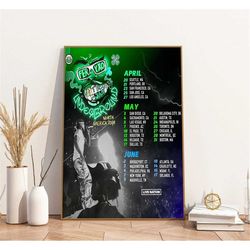feid ferxxo nitro jam tour 2023 poster, concert tour 2023 print, gift fans