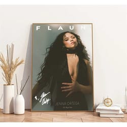 actress jenna ortega's signature poster, gift fans