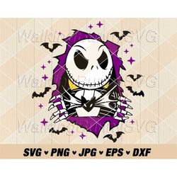 jack skellington svg png, layered jack svg, the nightmare before christmas svg files for cricut, instant download