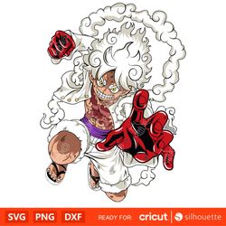 One Piece Svg, Luffy Gear 5, Luffy Nika, One Piece Anime, Manga, One Piece Png | High-Quality Anime Vector Design