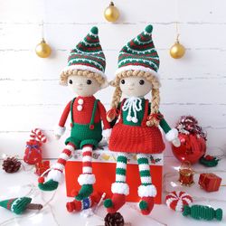 Christmas Elves Crochet Pattern, Christmas Elf Crochet Pattern, Amigurumi Crochet Elf Pattern, Crochet Christmas Toys